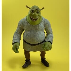 VINTAGE 6” DREAMWORKS SHREK THE GREEN OGRE ACTION FIGURE ONLY NO VEST